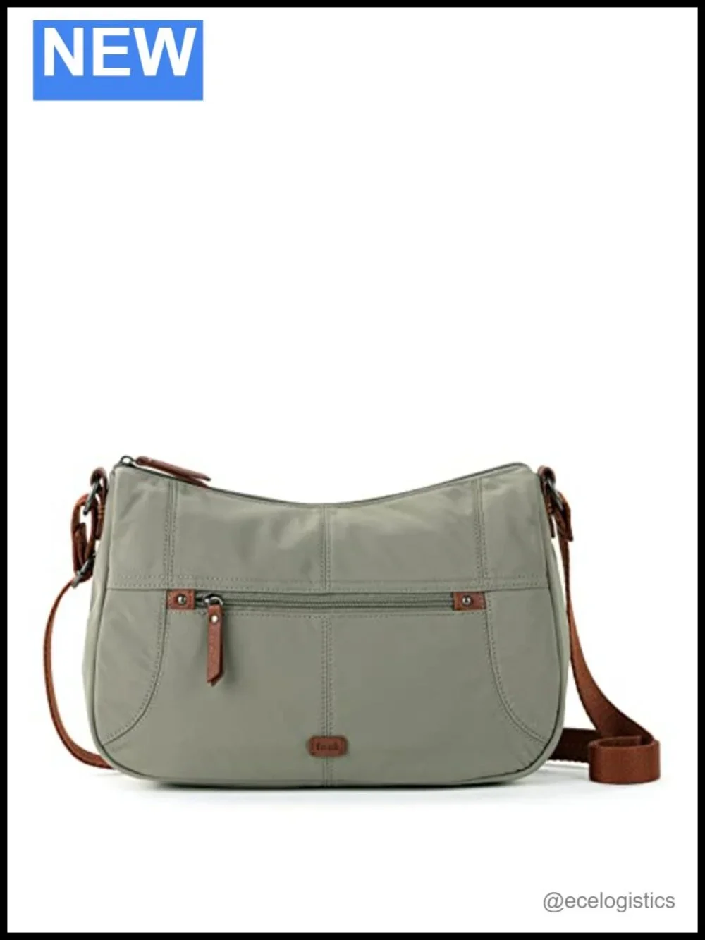 Recycled Nylon Hobo Bag Lightweight Travel Shoulder Crossbody with Zipper